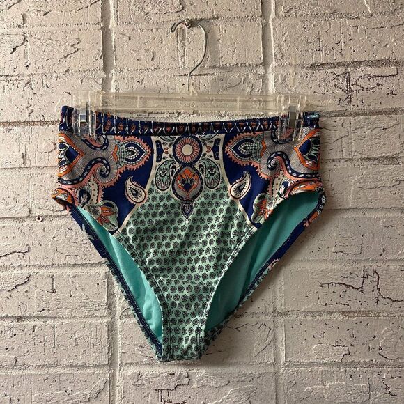 Gibson Paisley Modest Swim Suit Bottom Medium - Picture 1 of 10